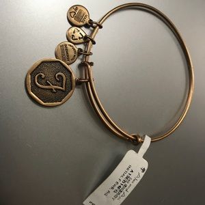 Alex and Ani Gold Bracelet Letter F NEW